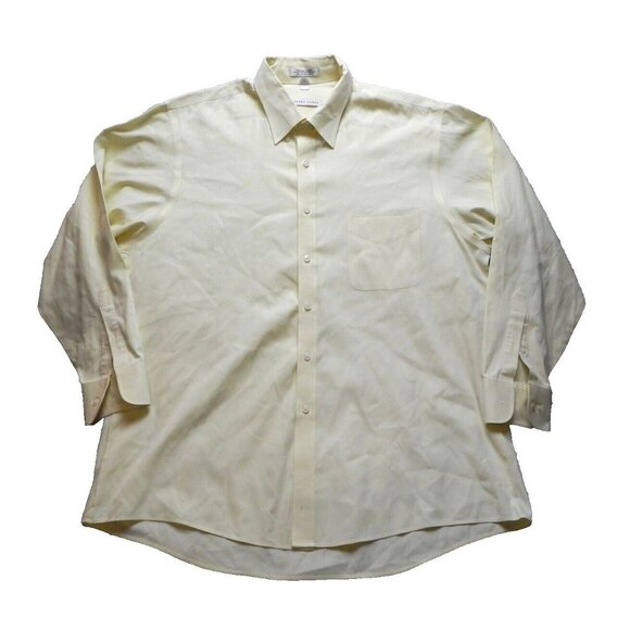 Geoffrey Beene Shirt Adult 17 34/35‎ 2XL Pinpoint Oxford Wrinkle Free Dress Mens - Picture 1 of 11